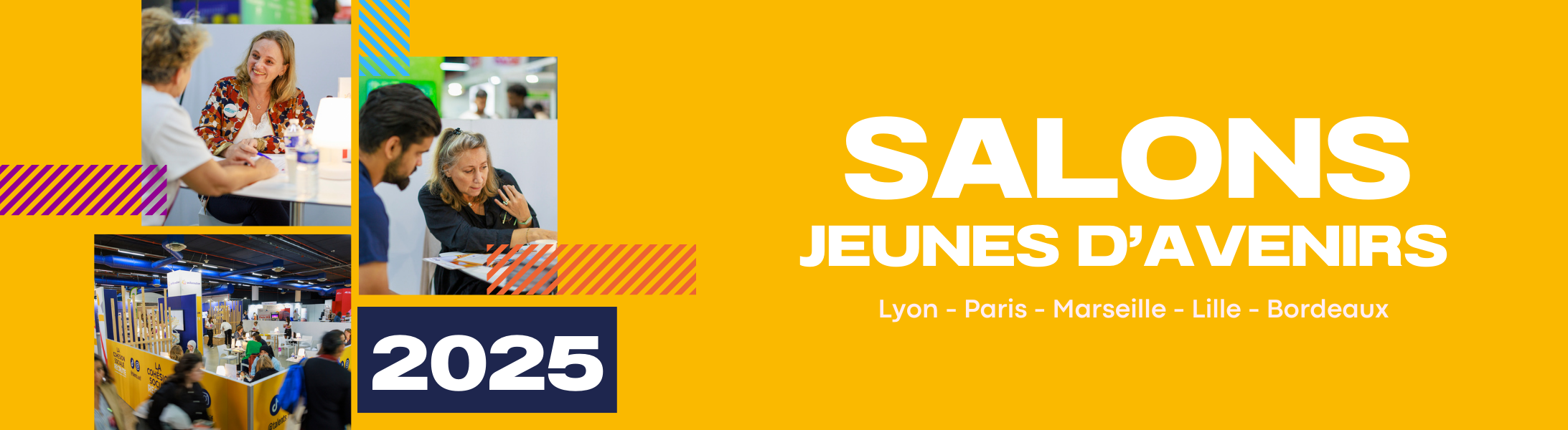 De fin mars à début juin, retrouvez Uniformation sur son stand dédié à la Cohésion sociale lors des Salons Jeunes d'Avenirs à Lyon, Paris, Marseille, Lille et Bordeaux