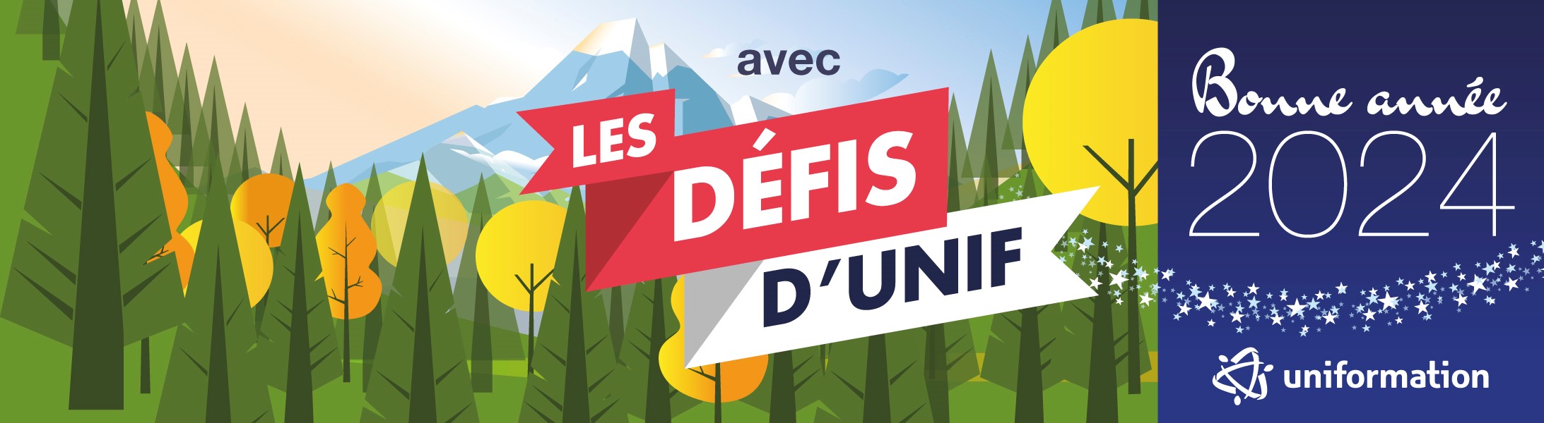 Uniformation vous souhaite une belle année 2024 avec Les Défis d'Unif