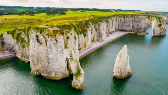endroit en France : les falaises d'Etretat