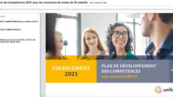 Plan de Développement des Compétences 2021 pour les structures de moins de 50 salariés Plan de Développement des Compétences 2021 pour les structures de moins de 50 salariés